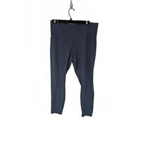 Athleta Transcend Stash Tight Leggings Gray 2X 25" Inseam High Rise Pocket‎ New